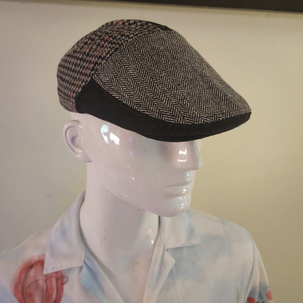 Peaky Blinders Hat Newsboy Flat Cap, Driver,A20 Tweed Wool Baker Boy